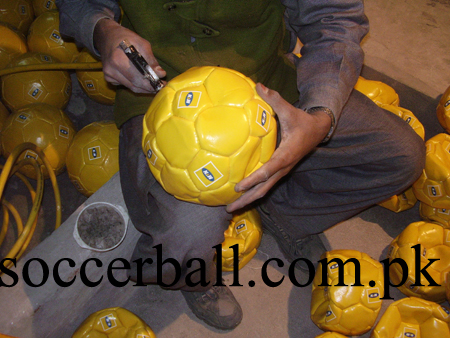 soccer ball inflation